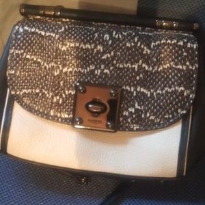 Coach snake-skin crossbody purse